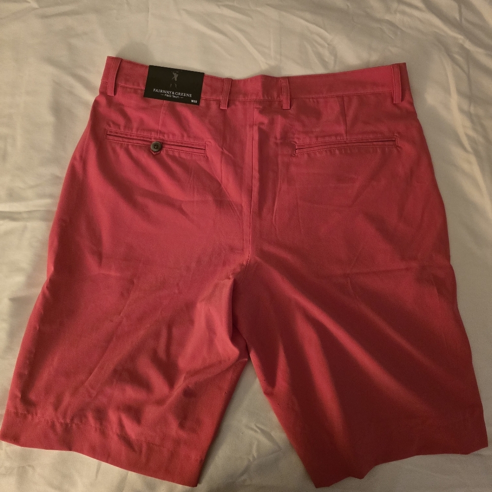 Fairway & Greene Pink Athletic Shorts Smooth Fabric